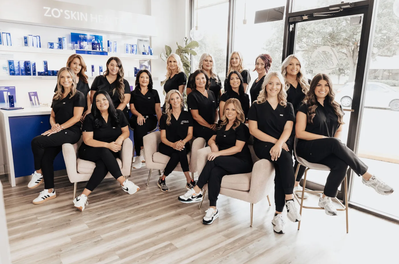 Lola's Med Spa team welcoming clients for a consultation